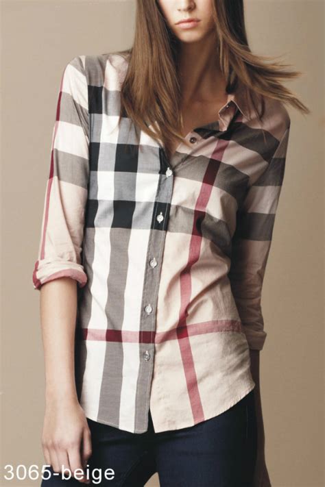 chemise burberry femme